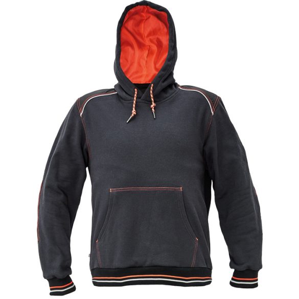 KNOXFIELD HOODIE antracit/piros XXL