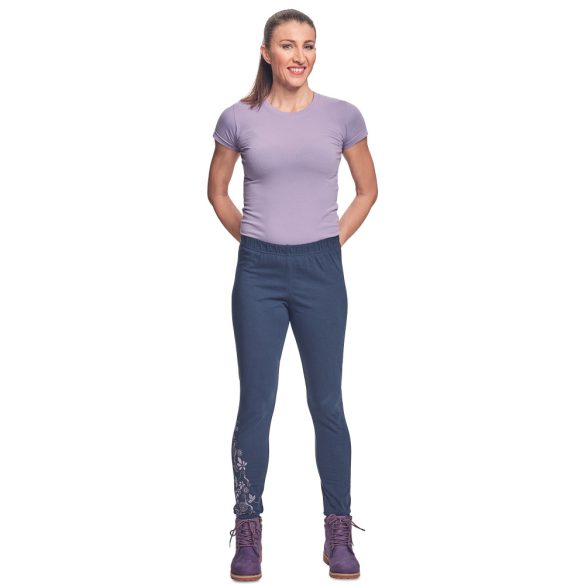 YOWIE NEW LEGGINS navy/világos lila 3XL