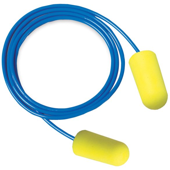 3M ES-01-005 EARSOFT ZSINÓROS FÜL-DUGÓ, NEON SÁRGA SNR 36dB