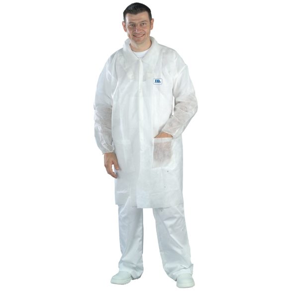 COVERGUARD 41105 SPP POLYPRO FEHÉR KÖPENY ZSEB NÉLKÜL_XXL