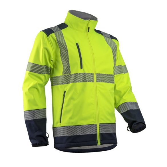 Új! Kazan Kombinálható Hi-Viz Sárga Softshell Felső_4Xl