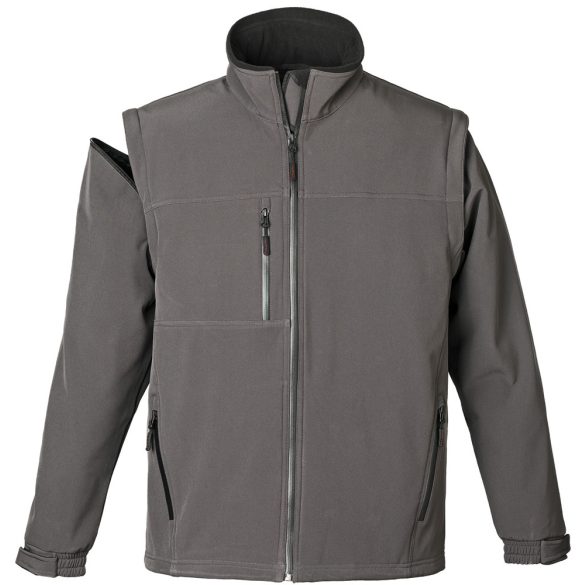 COVERGUARD 5YANGS YANG 2/1 LEVEHETŐ UJJÚ FÉRFI SOFTSHELL KABÁT SZÜRKE_S