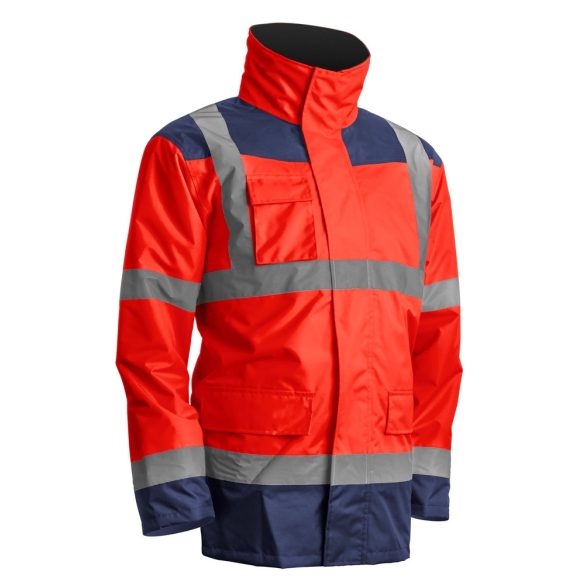 COVERGUARD 7KANRXXXXL ÚJ! KANATA 4/1 HI-VIZ PIROS/KÉK PE KABÁT_4XL