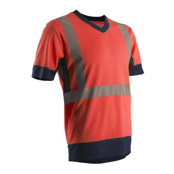 COVERGUARD 7KOMRXXXL KOMO HI-VIZ PIROS RÖVID UJJÚ PÓLÓ_3XL