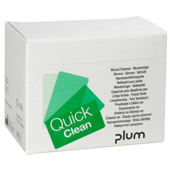 PLUM QUICK CLEAN SEBTISZTÍTÓ KENDŐ 20db/doboz