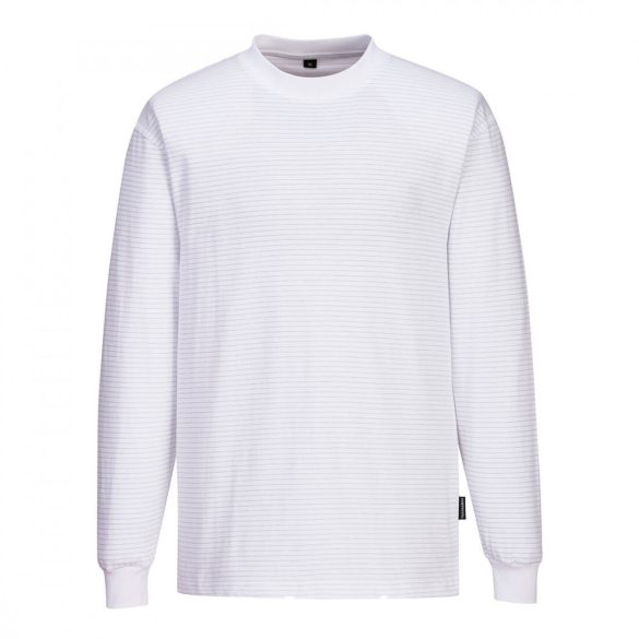 Portwest Anti -Static ESD Long Sleeve T-Shirt AS22 - fehér - L