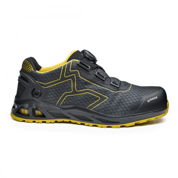 BASE K-Trek munkavédelmi cipő  S1P HRO SRC B1005 - fekete/sárga - 39