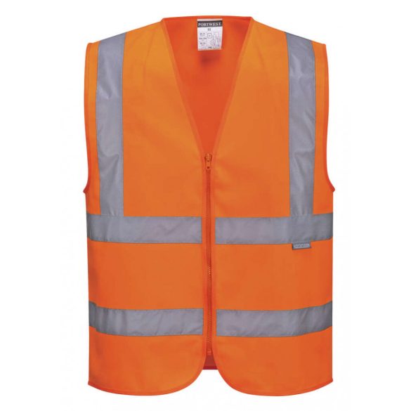 Portwest C375 - Hi-Vis zippzáras mellény - L - narancs