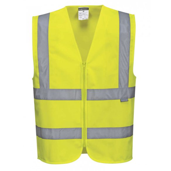 Portwest C375 - Hi-Vis zippzáras mellény - M - sárga