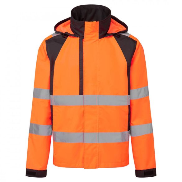 Portwest WX2 Eco Hi-Vis Rain Jacket CD860 - narancs/fekete - L