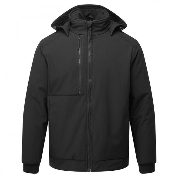 Portwest WX2 Eco bélelt softshell (2L) CD874 - fekete - XL