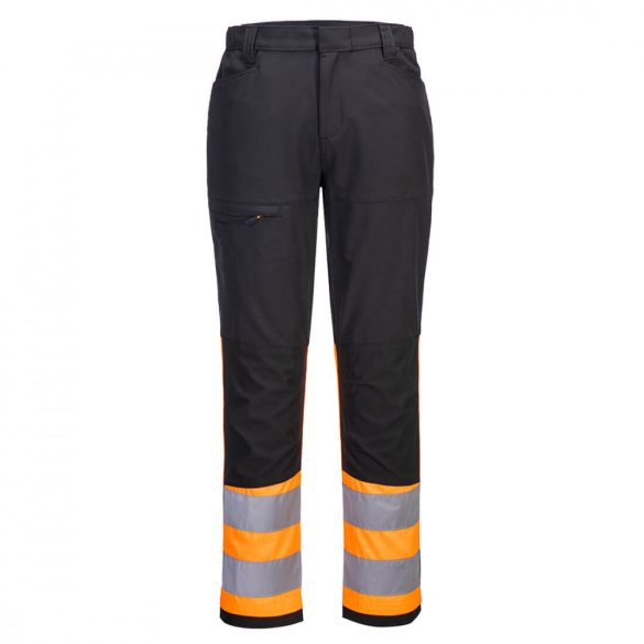 Portwest WX2 Eco Hi-Vis Class 1 Service Trouser CD888 - narancs/fekete - 28 (XS)