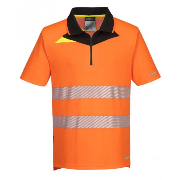 Portwest DX412 - Portwest DX4 Hi-Vis pólóing - 4XL - narancs/fekete