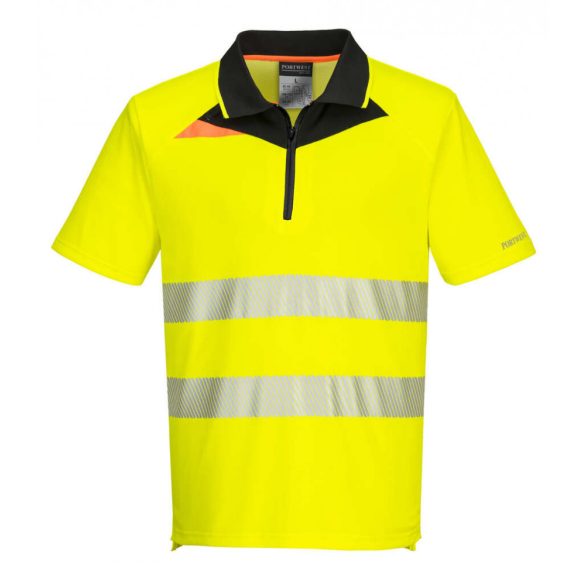 Portwest DX412 - Portwest DX4 Hi-Vis pólóing - 4XL - sárga/fekete