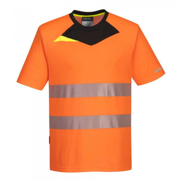 Portwest DX413 - Portwest DX4 Hi-Vis polo - 4XL - narancs/fekete