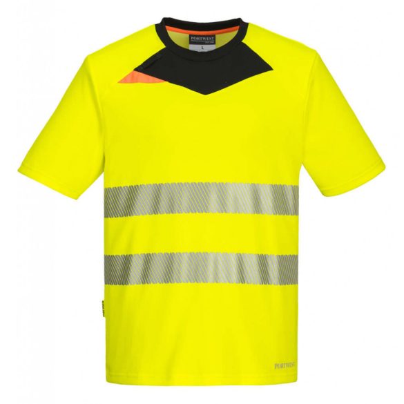 Portwest DX413 - Portwest DX4 Hi-Vis polo - 4XL - sárga/fekete