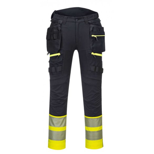 Portwest DX445 - Portwest DX4 Hi-Vis Class 1 Holster nadrág - 28 - sárga/fekete