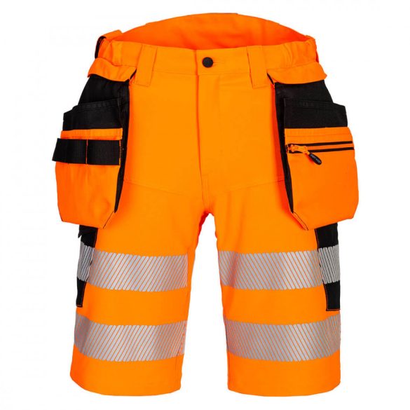 Portwest DX4 Hi-Vis Holster rövidnadrág DX446 - narancs/fekete - 30 (S)