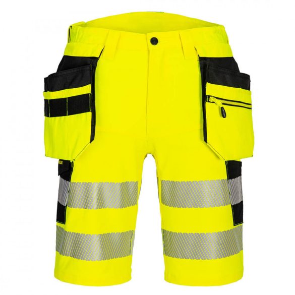 Portwest DX4 Hi-Vis Holster rövidnadrág DX446 - sárga/fekete - 32 (S)