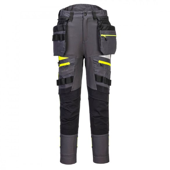 Portwest DX4 Women's Detachable Holster Pocket Trousers DX452 - metál szürke - 26 (XS)