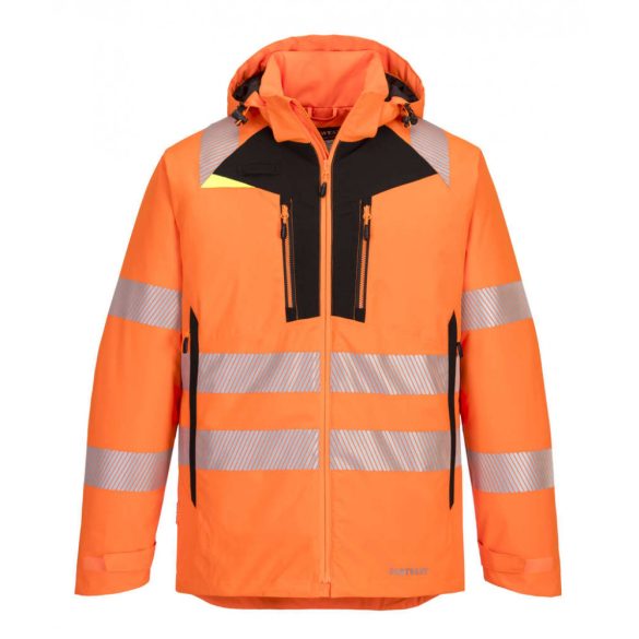 Portwest DX4 Hi-Vis Winter Jacket-DX461-narancs/fekete-4XL