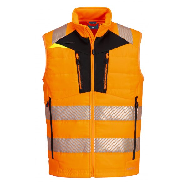 Portwest DX4 Hi-Vis Softshell Gilet DX479 - narancs/fekete - L