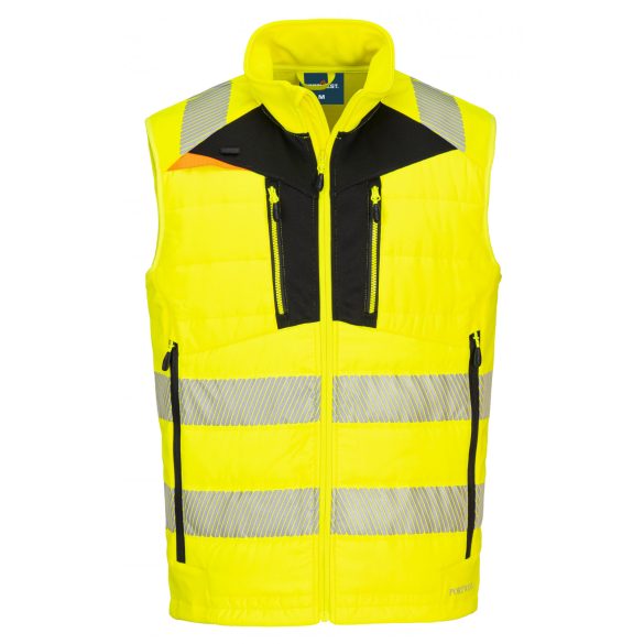 Portwest DX4 Hi-Vis Softshell Gilet DX479 - sárga/fekete - 4XL