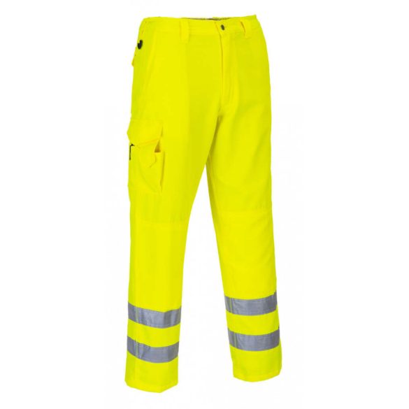 Portwest E046 - Hi-Vis Combat nadrág, hosszított - Hosszított - L - sárga