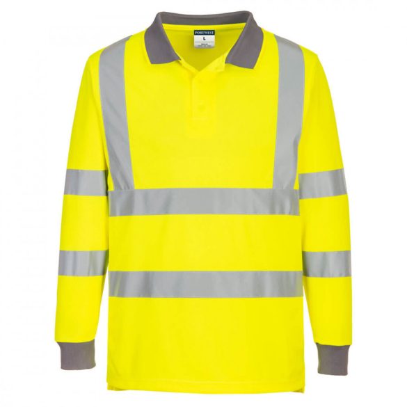 Portwest Eco Hi-Vis L/S Polo  (6 db) EC11 - sárga - 4XL