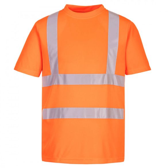 Portwest Eco Hi-Vis T-Shirt  (6 db) EC12 - narancs - L