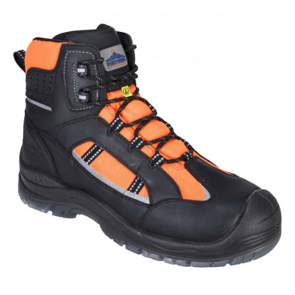 Portwest FC59 - Portwest Compositelite Retroglo Hi-Vis bakancs S3 WR ESD - 39 - narancs