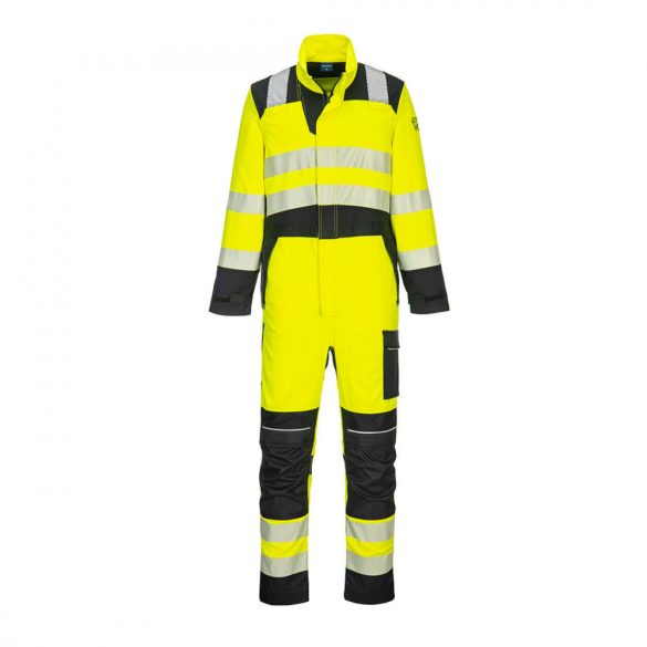 Portwest PW3 FR Hi-Vis Coverall FR507 - sárga / fekete - L