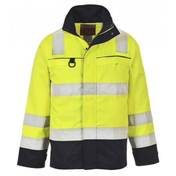 Portwest Hi-Vis Multi-norm kabát-FR61-sárga / tengerészkék-3XL