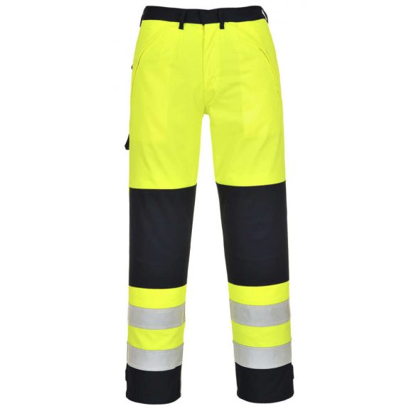 Portwest FR62 - Hi-Vis Multi-norm nadrág - L - sárga