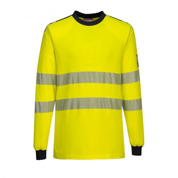 Portwest WX3 FR Hi-Vis T-Shirt FR701 - sárga / tengerészkék - M