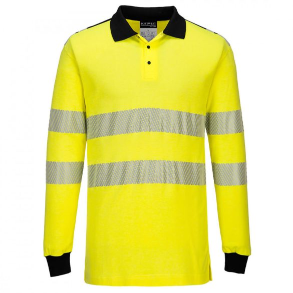 Portwest WX3 FR Hi-Vis Polo Shirt FR702 - sárga / fekete - L