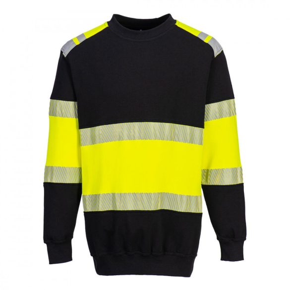 Portwest PW3 Flame Resistant Class 1 Sweatshirt FR716 - sárga / fekete - L