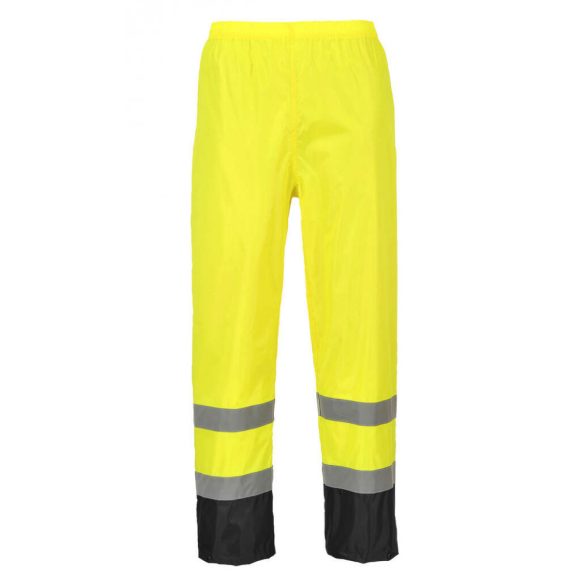 Portwest H444 - Hi-Vis Classic Contrast esőnadrág - 5XL - sárga/fekete