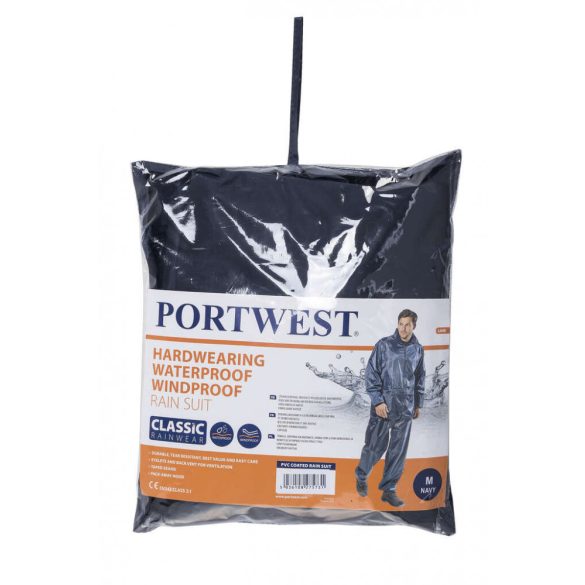 Portwest L440 - Classic esőruha (2részes öltöny) - XL - tengerészkék