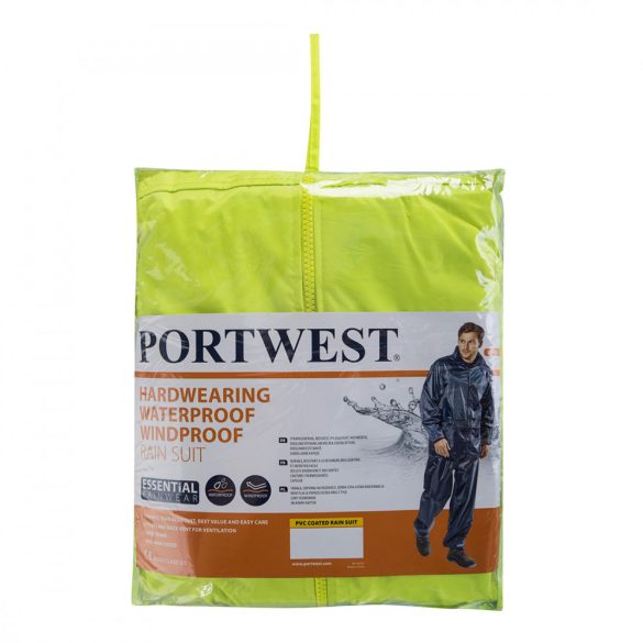 Portwest Classic esőruha (2 részes öltöny) L440 - sárga - 4XL