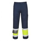   Portwest Hi-Vis Modaflame nadrág MV26 - sárga / tengerészkék - L