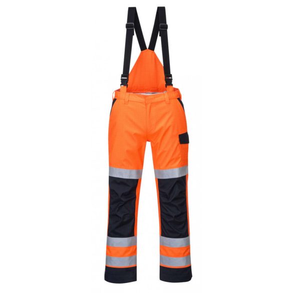 Portwest MV71 - Hi Vis MODAFLAME Rain Multi Norm Arc Nadrág - L - narancs