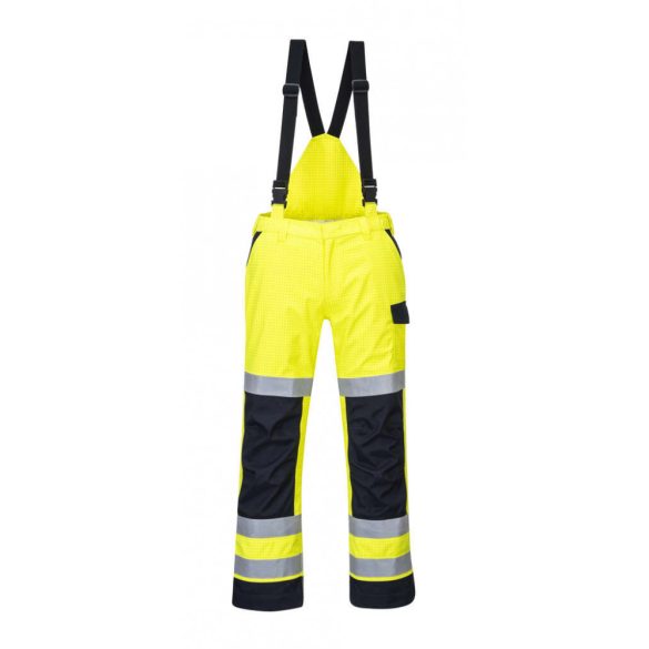 Portwest MV71 - Hi Vis MODAFLAME Rain Multi Norm Arc Nadrág - M - sárga