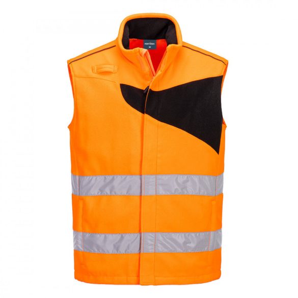 Portwest PW2 Hi-Vis Fleece Bodywarmer PW231 - narancs/fekete - 4XL