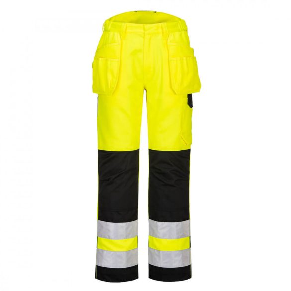 Portwest PW2 Hi-Vis Holster nadrág PW242 - sárga / fekete - 28 (XS)