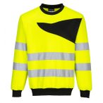   Portwest PW2 Hi-Vis Crewneck Sweatshirt PW277 - sárga / fekete - 4XL