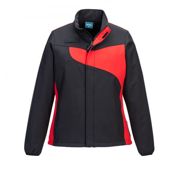 Portwest PW2  női Softshell (2L) PW278 - fekete / piros - XL