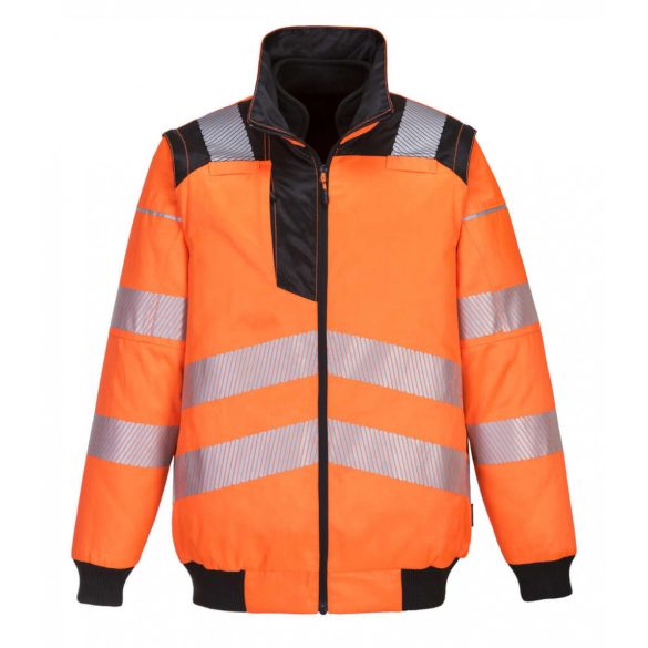 Portwest PW302 - PW3 Hi-Vis 3-in-1 Pilóta kabát - L - narancs