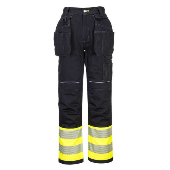 Portwest PW307 - PW3 Hi-Vis Class 1 Holster nadrág - 28 - sárga/fekete