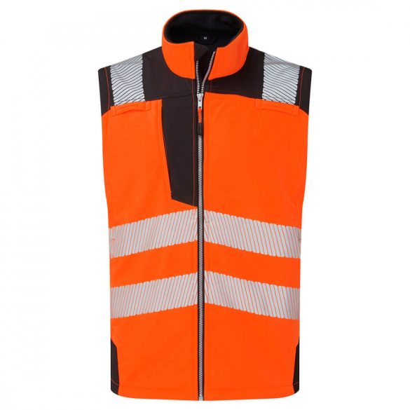 Portwest Hi-Vis Softshell Gilet PW325 - narancs/fekete - XL